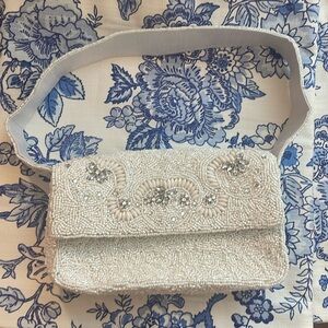 Bridal Beaded Purse. Perfect bag with a little white dress.